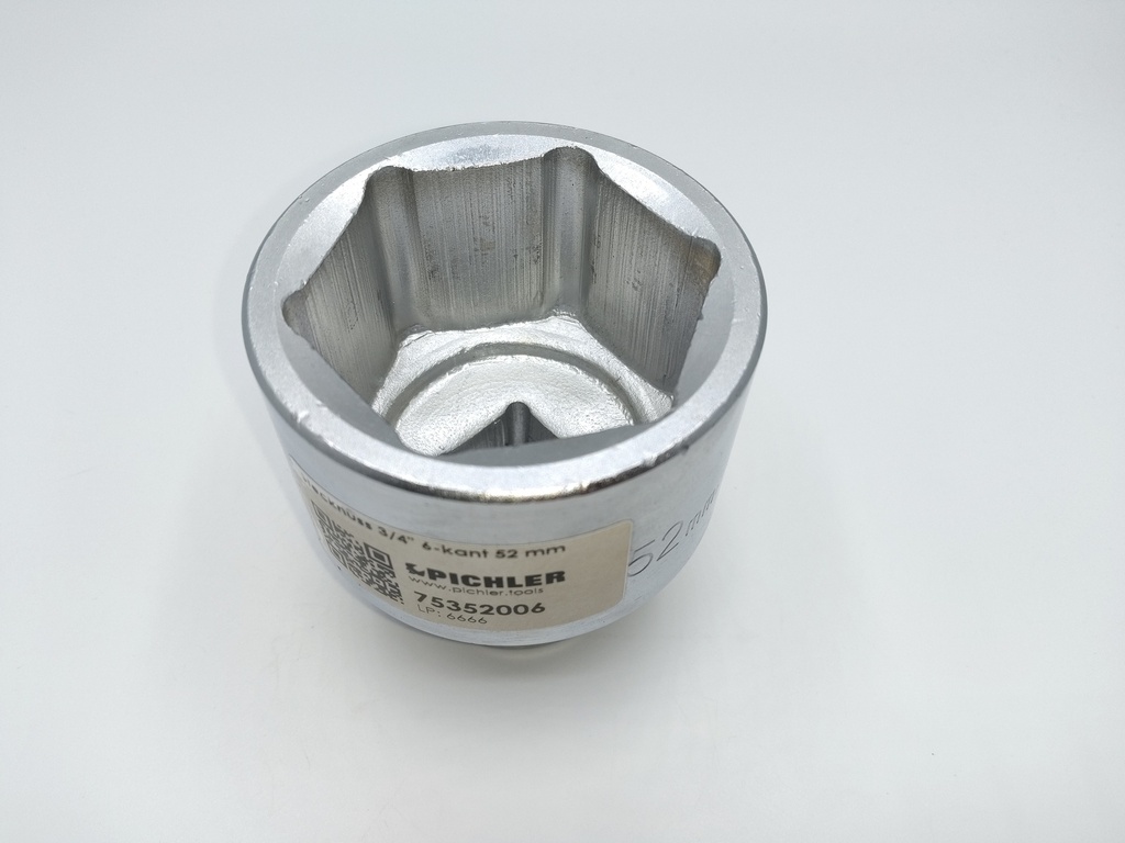 3/4 col. galvutė 6 briaunų 52 mm (75352006, PICHLER)
