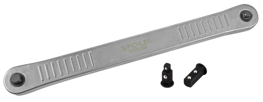 Ratchet Extension 3/8 in. with 2 Adaptors 3/8 in. or 1/4 in. (77501020, PICHLER)
