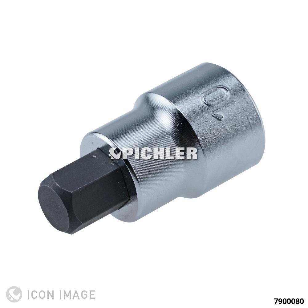 Hex bit socket 3/8 in., 8 mm, length 38 mm (7900080, PICHLER)