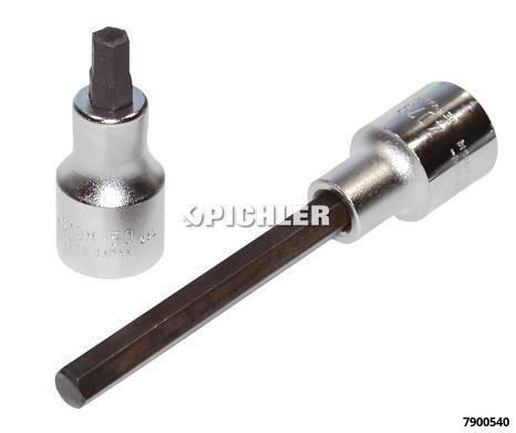 Sešstūra uzgaļa muciņa 1/2 collas, SW 4 mm, garums 43 mm (7900540, PICHLER)