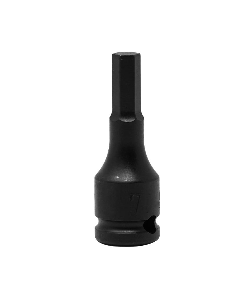 Hex Socket Insert 3/8 in. Drive, SW 7 mm, Length 52 mm (79108007, PICHLER)