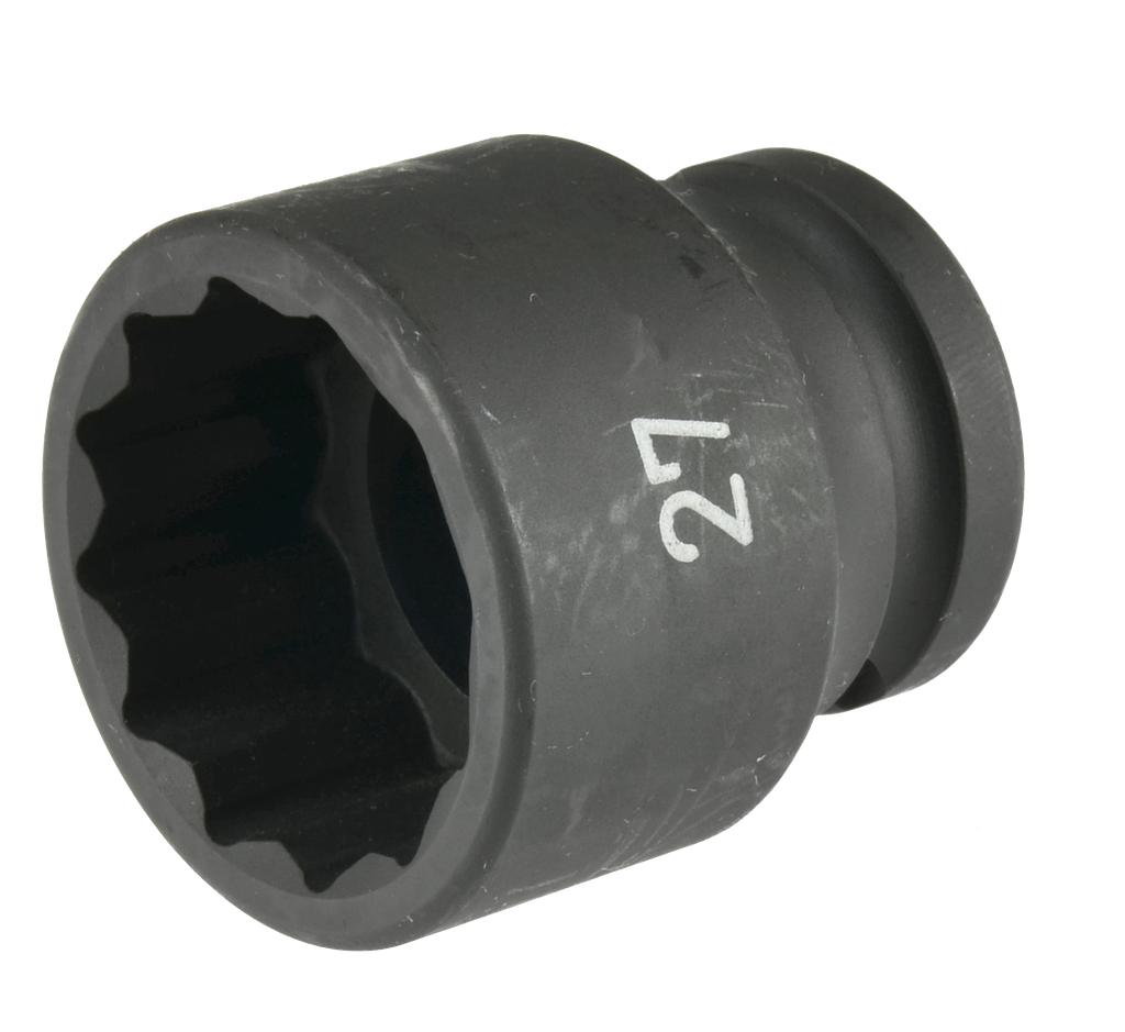 Smūginė galvutė 1/2 col., 12 briaunų, 27 mm (7940770, PICHLER)