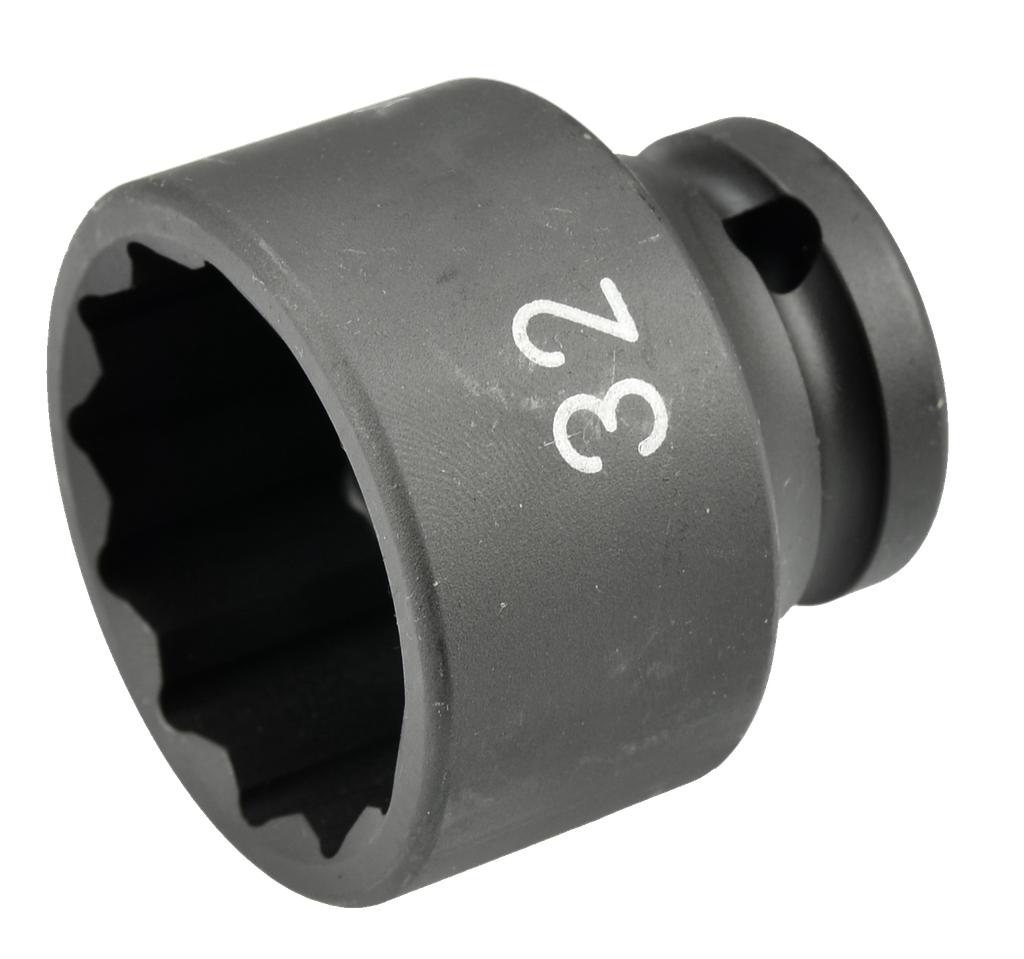 1/2 in. Drive Impact Socket, 32 mm, 12-Point, 42 mm Long (7940830, PICHLER)
