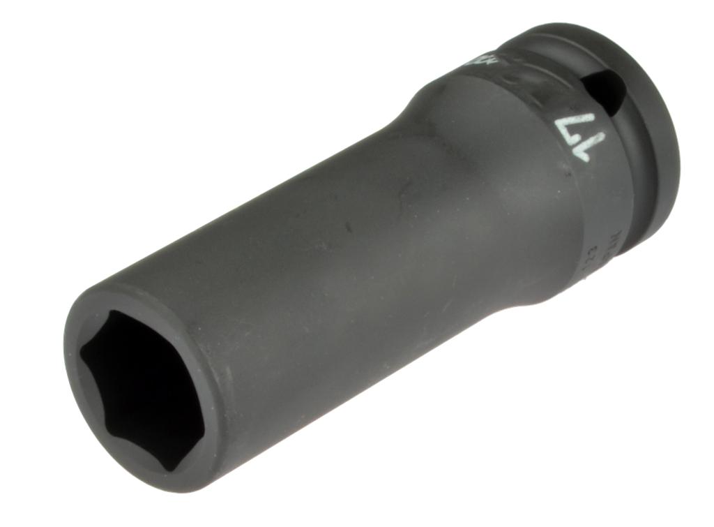 1/2 in. Drive Deep Impact Socket, 17 mm, 6-Point, 80 mm Long (7941171, PICHLER)