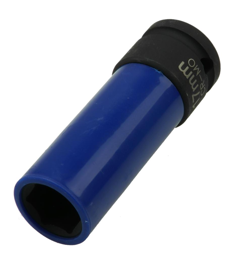 1/2 in. Drive Deep Impact Wheel Nut Socket with Plastic Protector, 17 mm (7941617, PICHLER)