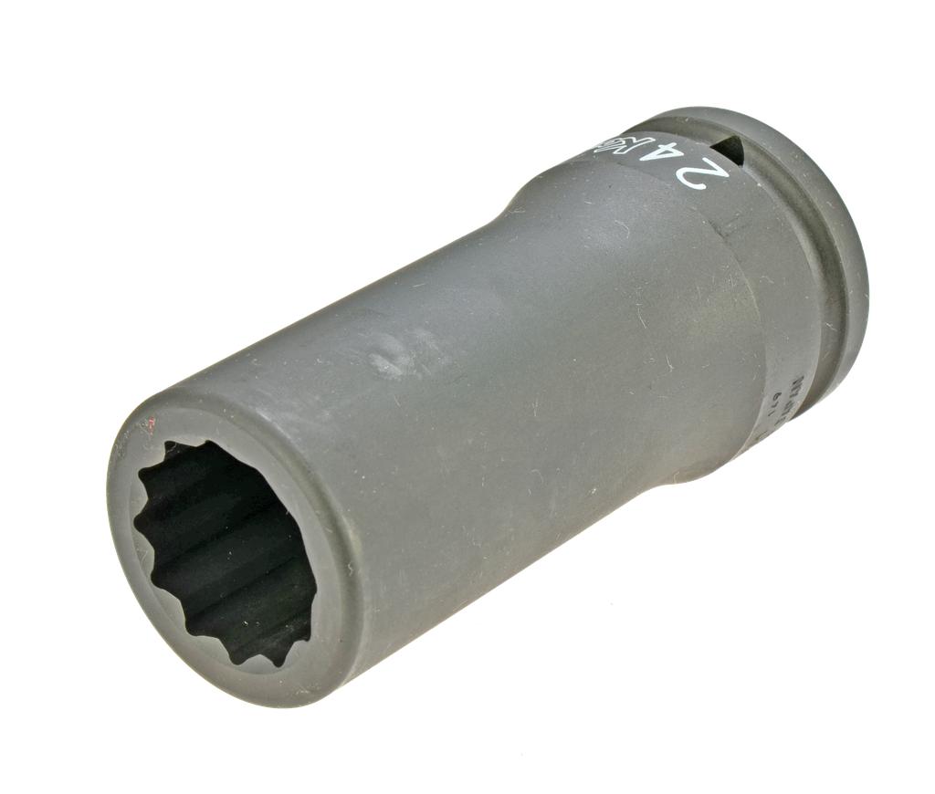3/4 in. Drive Impact Socket, Deep, 24 mm, 12-Point, 100 mm Long (7966240, PICHLER)