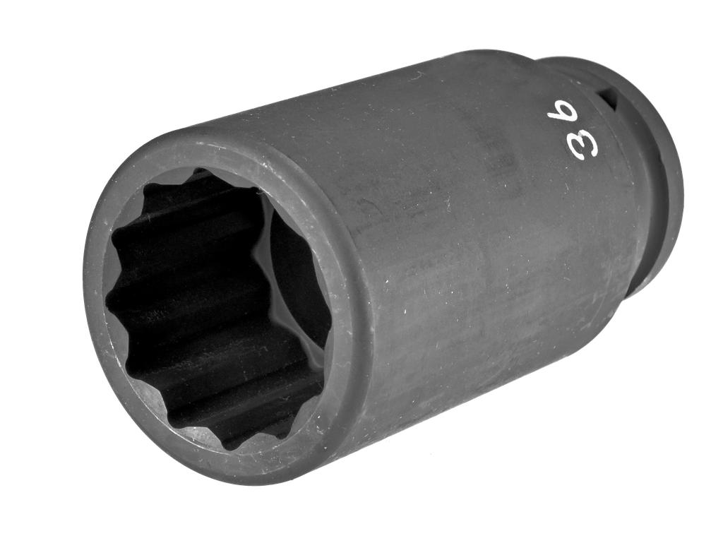 Smūginė galvutė 3/4 col., ilga, 12 briaunų, 36 mm, ilgis 100 mm (7966360, PICHLER)