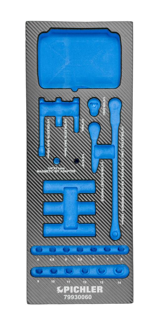 Tool Trolley Insert for Bit and Micro-Bit Set 1/4 in. (107 pcs.) 79930060 (79929060, PICHLER)