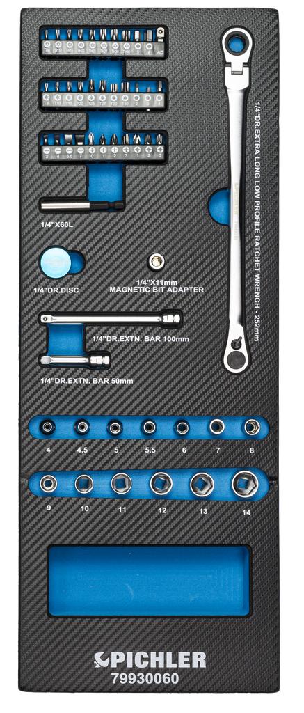 Bit and micro-bit set 1/4 in., 107 pcs. (79930060, PICHLER)