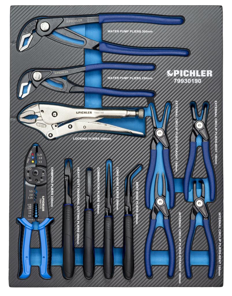 Pliers set, 12 pcs (79930190, PICHLER)