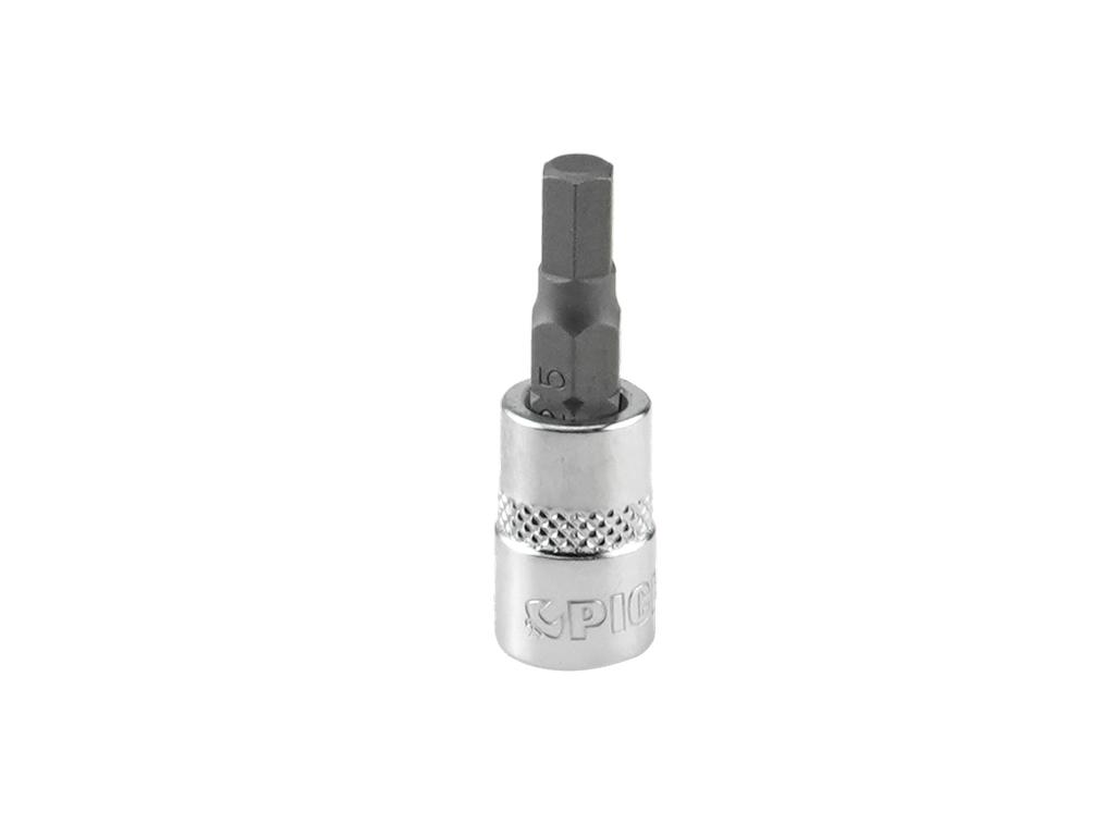 1/4 collas uzgaļa muciņa sešstūra HEX 5 mm, garums 37 mm (79941505, PICHLER)