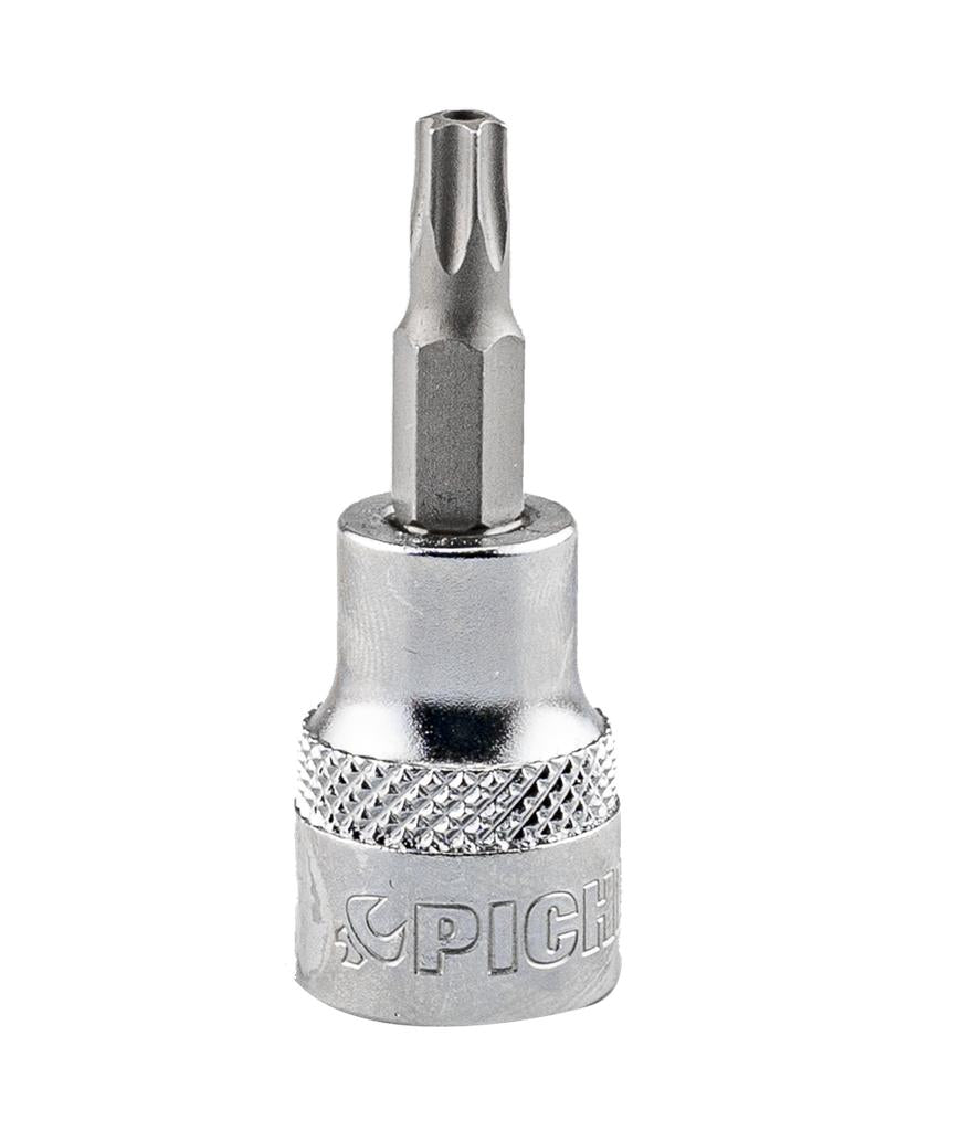 1/4 collu muciņa, pretnoņemamais Torx ar caurumu (TR), TXB10, garums 37 mm (79941910, PICHLER)