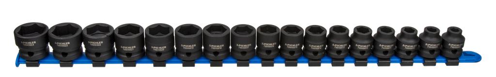 XS Impact Socket Set 1/2 in., Extra Short, 8–24 mm (79946600, PICHLER)