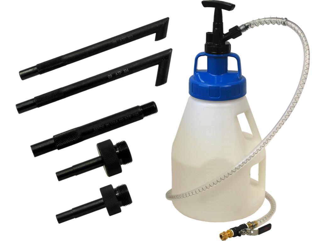 Pavarų dėžės alyvos pildymo įrenginys 10 l su 5 adapteriais, VAG rinkinys (80118355, PICHLER)