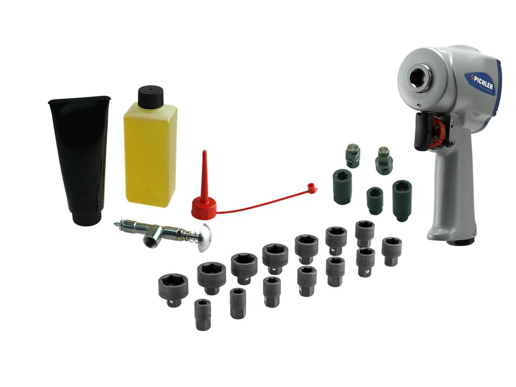 XS-MULTI Impact Wrench Set with Impact Sockets, 15 pcs. (80303030, PICHLER)