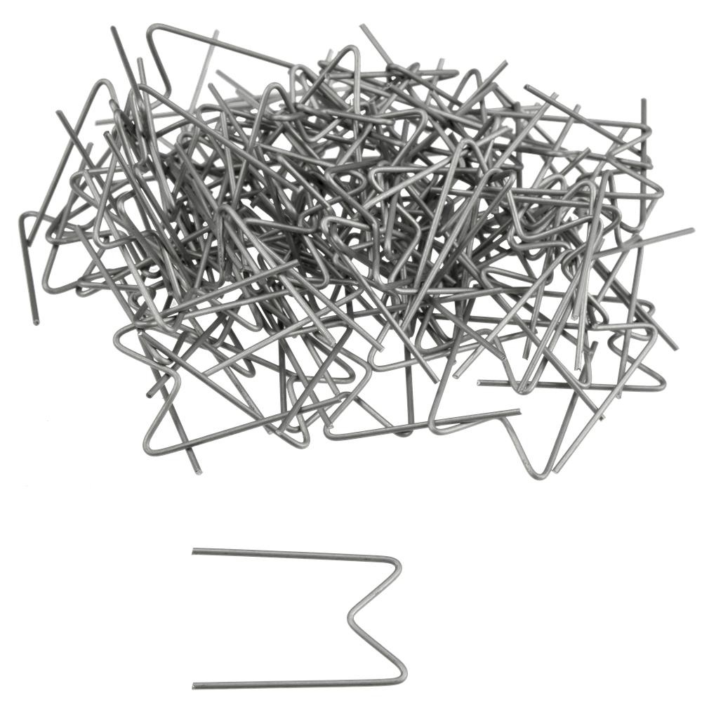 Plastiko remonto kabės, W formos, 0,7 mm, su lūžio vieta, 100 vnt. (9031064, PICHLER)