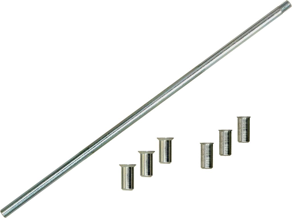 Sealing Plug Set with Collars Ø 8+10 mm, 6 Brass Plugs + Setting Tool (9039008, PICHLER)