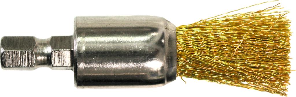 Sprauslas ligzdas misiņa suka 17,0 mm, gala, ar uzgaļa savienojumu (9039011, PICHLER)