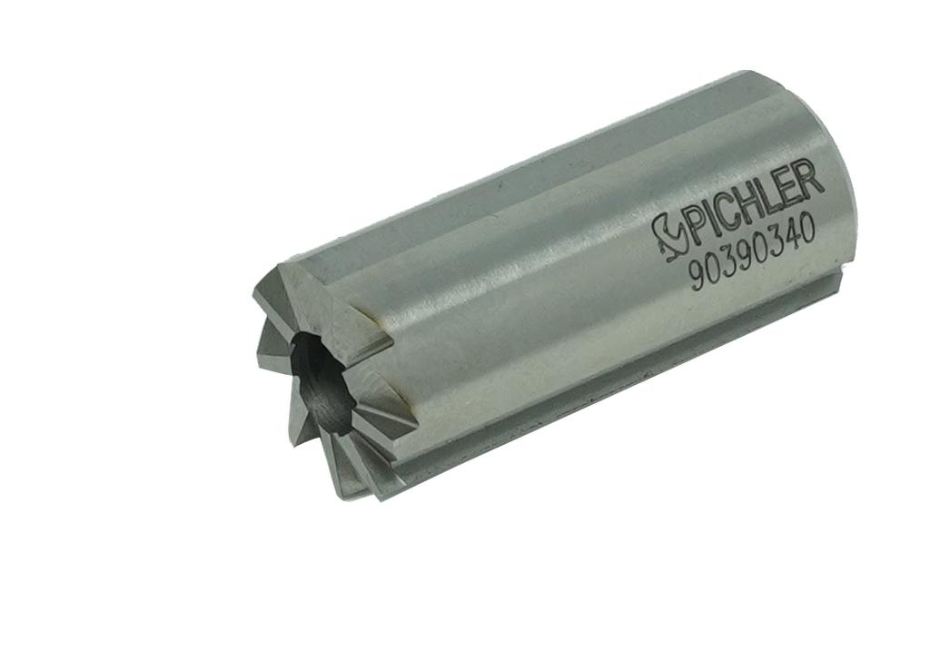 Purkštuko lizdo frezė 180° su tiesiais grioveliais, 17,0 mm (90390340, PICHLER)