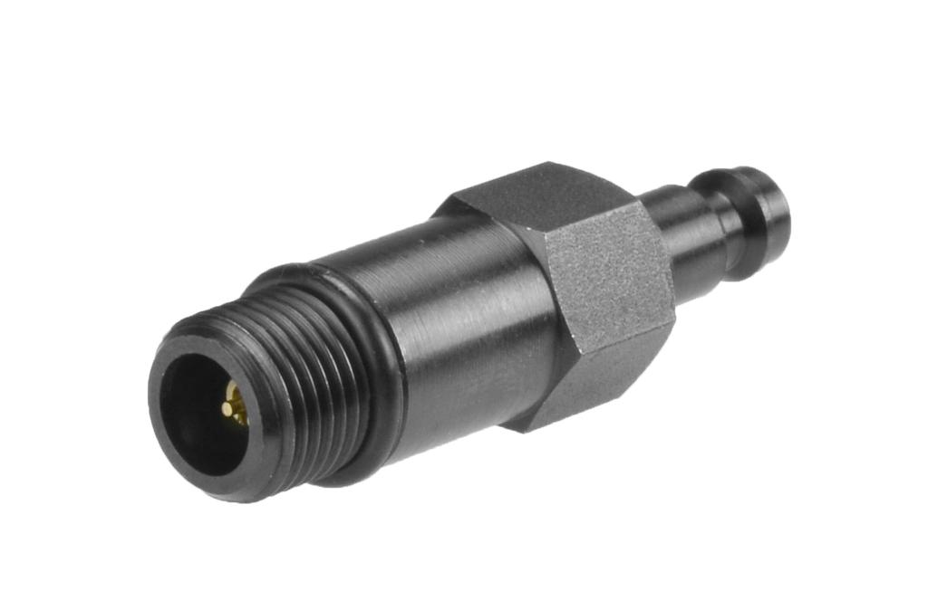 Kompresijos matuoklio adapteris žvakės angai M14x1,25, 50 mm, standus, su NW 5 mova ir atbuliniu vožtuvu (90917011, PICHLER)