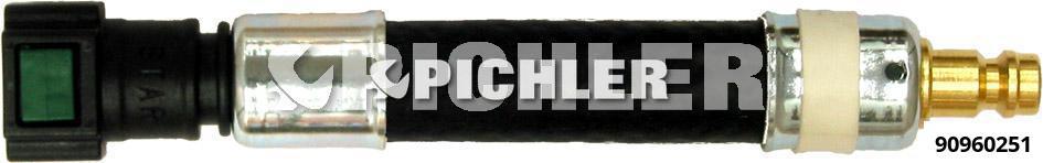 Straight Coupling Ø7.89 mm (White) with Hose and Plug DN5 (90960251, PICHLER)