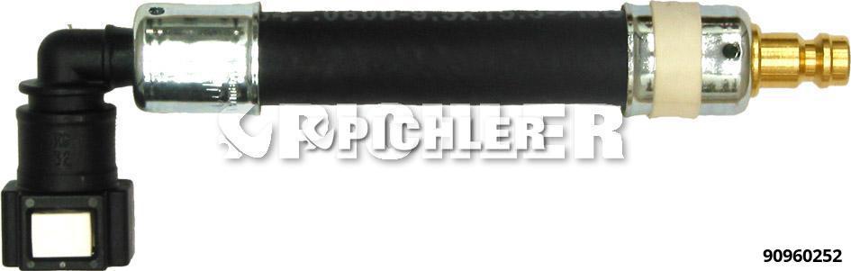 Adapter 90° Ø7.89 mm (white) with DN5 plug (90960252, PICHLER)