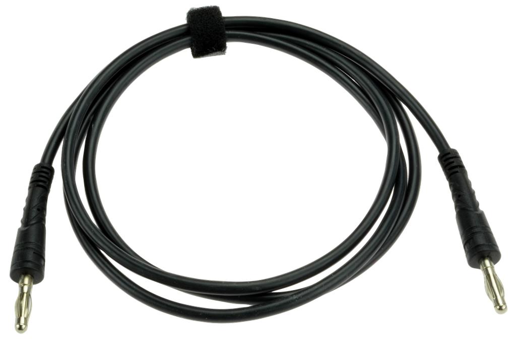 Banana plug test lead, black, 1.2 m (90979013, PICHLER)