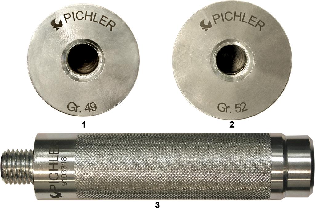 Wheel Bearing Thrust Piece Set, 3 pcs., for Snap Ring Removal (9103310, PICHLER)
