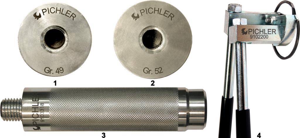 Wheel Bearing Thrust Piece Set for PSA, 4 pcs., with Pliers (9103325, PICHLER)