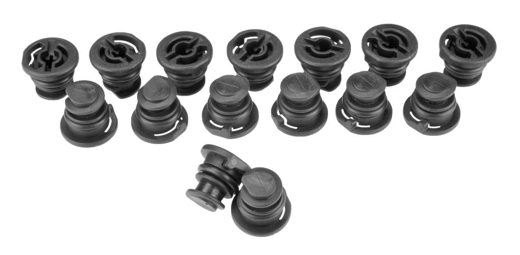 Plastmasas eļļas noliešanas aizbāžņu komplekts, 15 gab. (91223855, PICHLER)