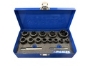 Nut extractor set TWIST SOCKET, 15 pcs (91300115, PICHLER)