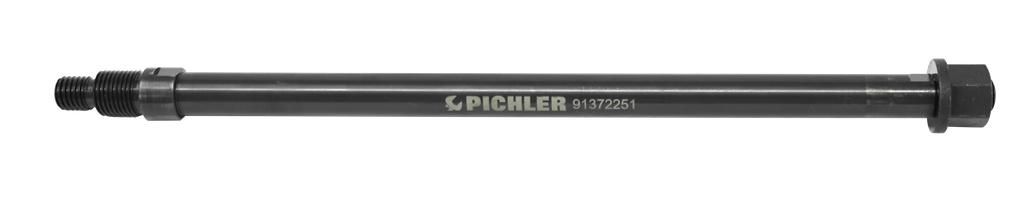 Kreipiamasis strypas su išoriniais sriegiais M12 ir M16x1,5, ilgis 315 mm, su apvadine veržle M12 DIN 6331 (91372255, PICHLER)