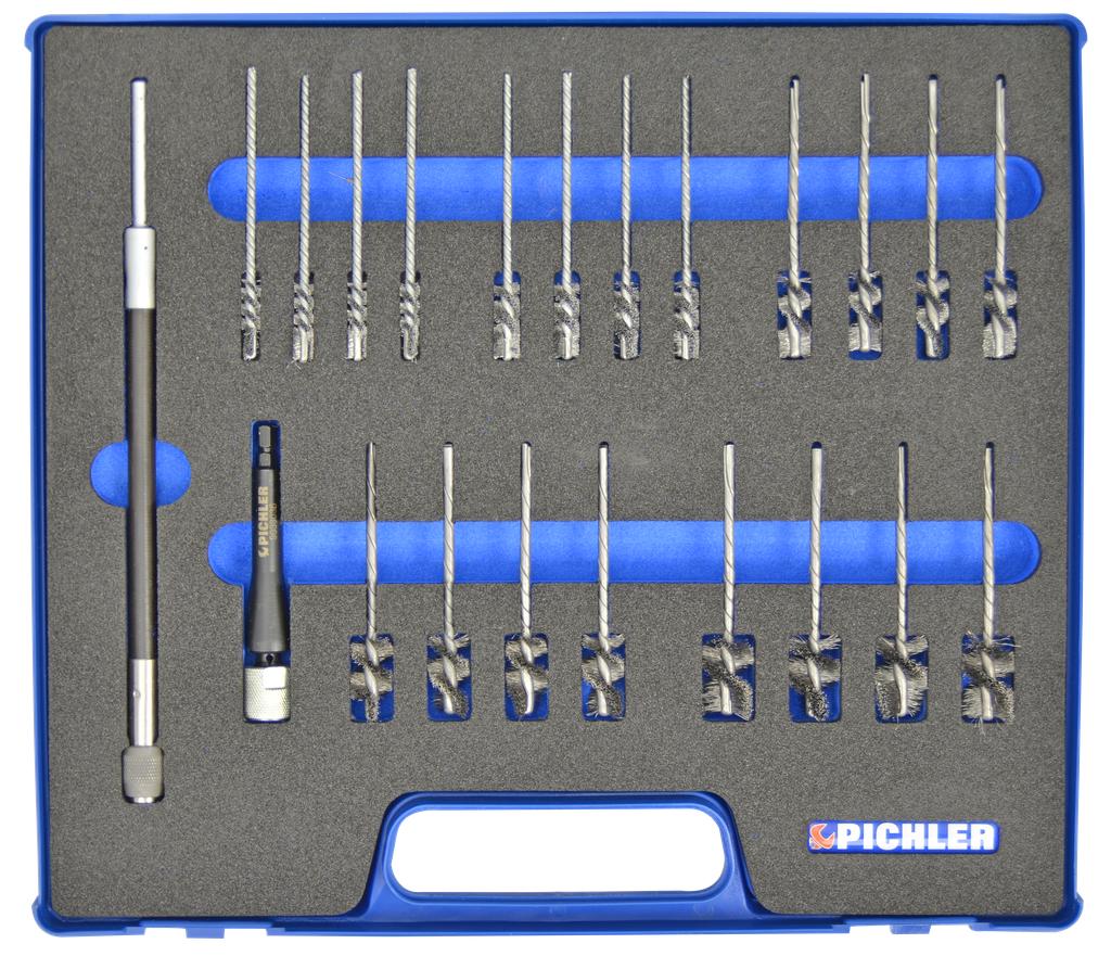 Speciālo tīrīšanas suku komplekts, 22 daļas, Ø 6–16 mm (9139000, PICHLER)