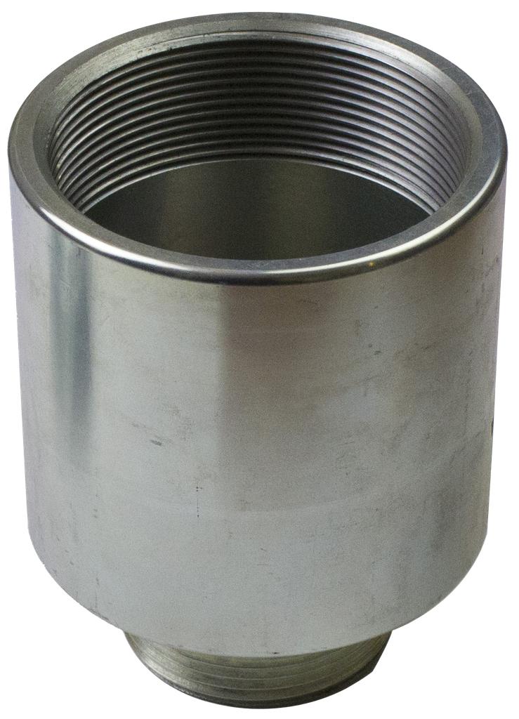 Adapter for hydraulic cylinder, internal thread M68x2 to external thread G1½ in. (91491559, PICHLER)