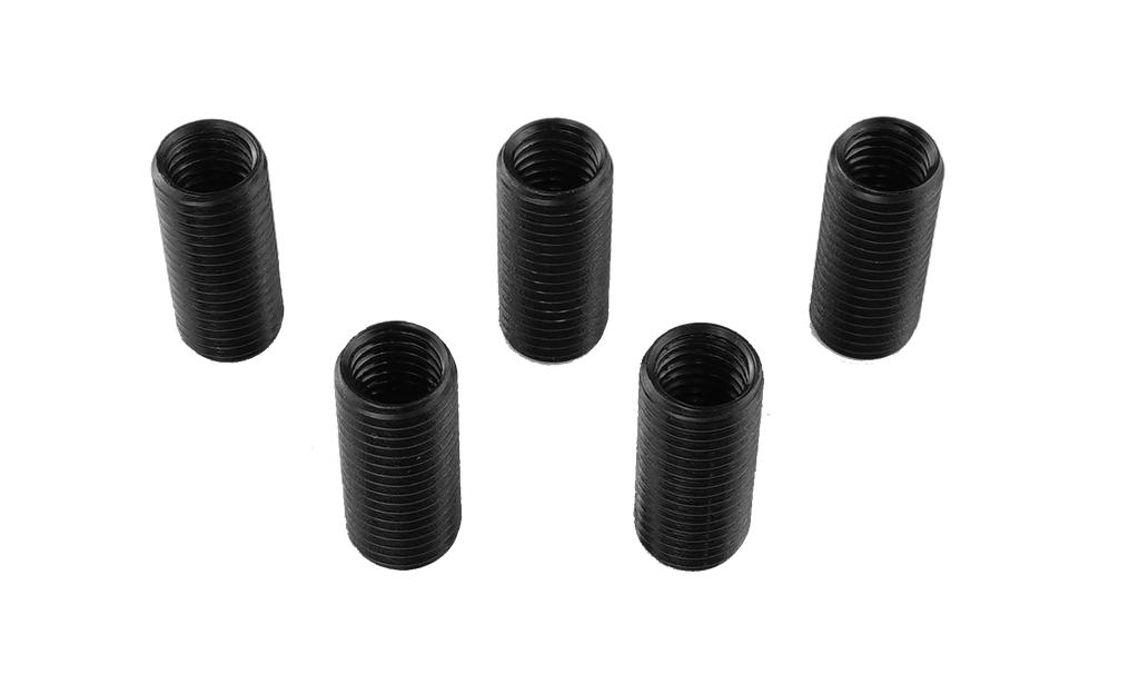 Vītņu bukses bez apkakles, iekšējā M8 × 1,25 / ārējā M10 × 1,25, L 22 mm, 5 gab. (93009908, PICHLER)