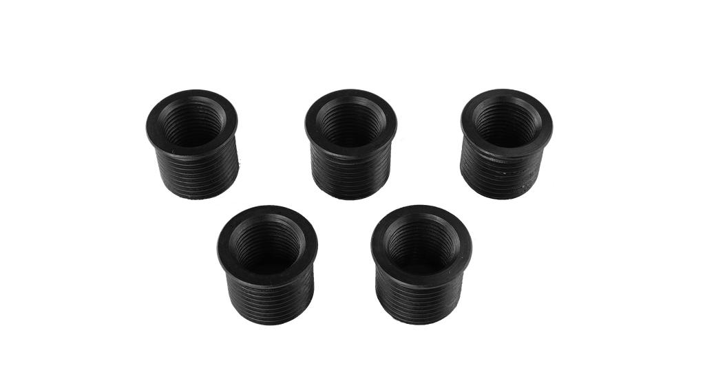 Vītņu bukses ar apkakli, iekšējā M14 × 1,25 / ārējā M18 × 1,5, L 17 mm, 5 gab. (93009924, PICHLER)