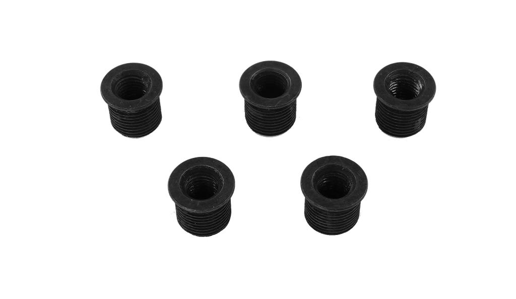 Sriegio įvorės su apvadu, vidinis M8 × 1,0 / išorinis M12 × 1,0, L 12 mm, 5 vnt. (93009928, PICHLER)
