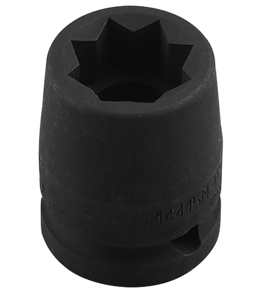 1/2 in. Drive Impact Socket, 15 mm, Double Square 8-Point, 38 mm Long (9350150, PICHLER)