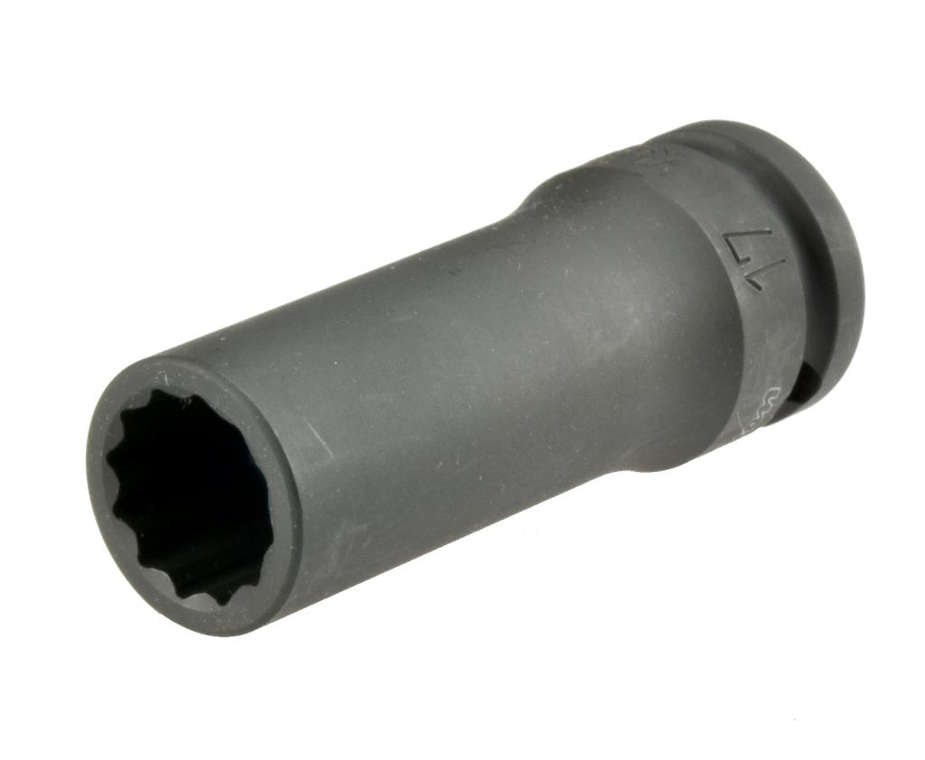 1/2 collas gara trieciena muciņa, 17 mm, 12 šķautņu, garums 80 mm (9436170, PICHLER)
