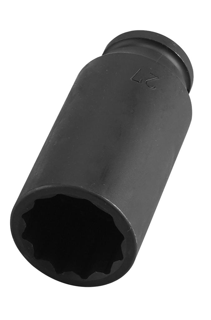 1/2 collas gara trieciena muciņa, 27 mm, 12 šķautņu, garums 85 mm (9436270, PICHLER)