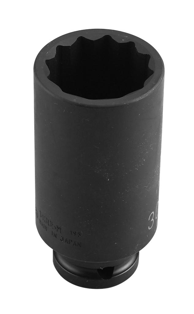 1/2 collas gara trieciena muciņa, 30 mm, 12 šķautņu, garums 85 mm (9436300, PICHLER)