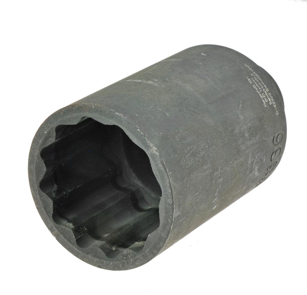 1/2 in. Drive Deep Impact Socket, 36 mm, 12-Point, 85 mm Long (9436360, PICHLER)
