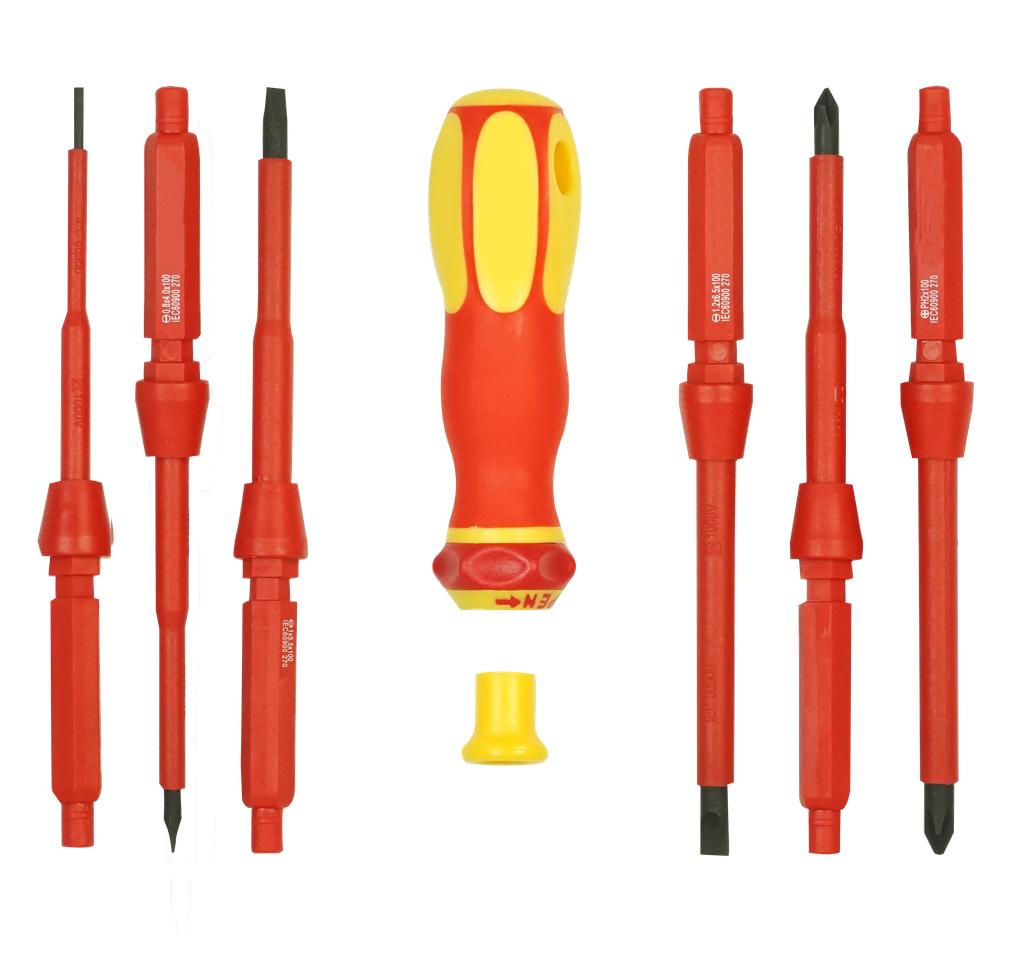 VDE Screwdriver Set, 7 pcs., 1000 V, IEC 60900, VDE-GS Tested (95005090, PICHLER)