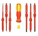 VDE atsuktuvų rinkinys, 7 dalių, 1000 V, IEC 60900, VDE-GS patikrintas (95005090, PICHLER)