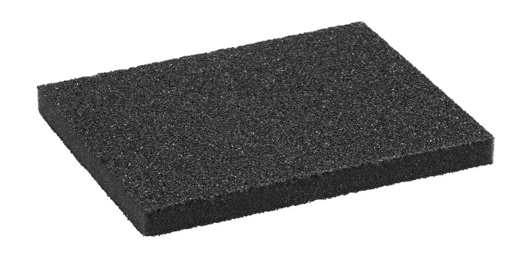 Šlifavimo kempinė K60, 125 × 100 × 10 mm, 1 vnt. (95145002-1, PICHLER)