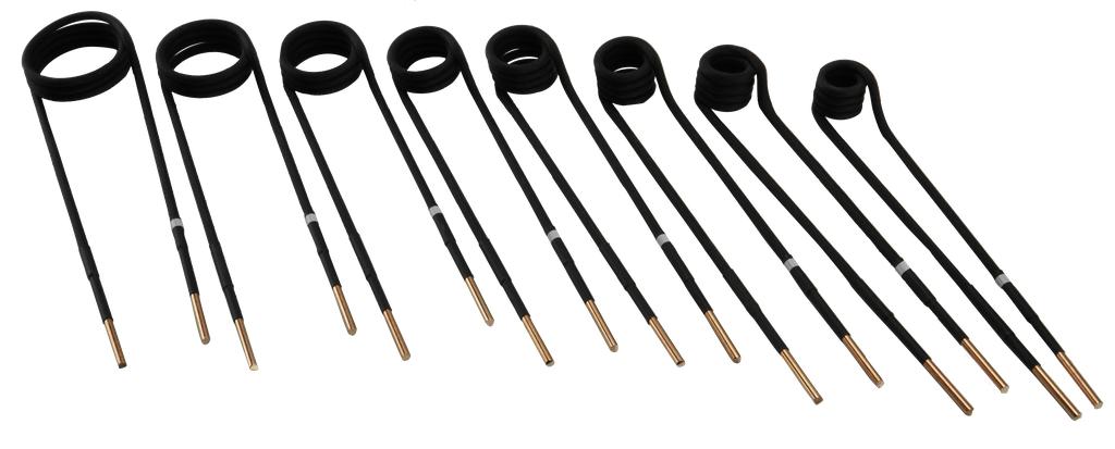 Indukcinio kaitintuvo lenktų 90° ričių rinkinys, 8 vnt., Ø15–45 mm, juodas (95356206, PICHLER)