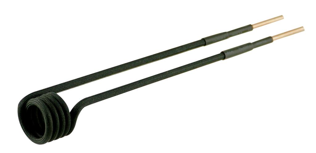 Indukcijas sildītāja spole, taisna, Ø19 mm, L 220 mm, M8, melna (95356212, PICHLER)