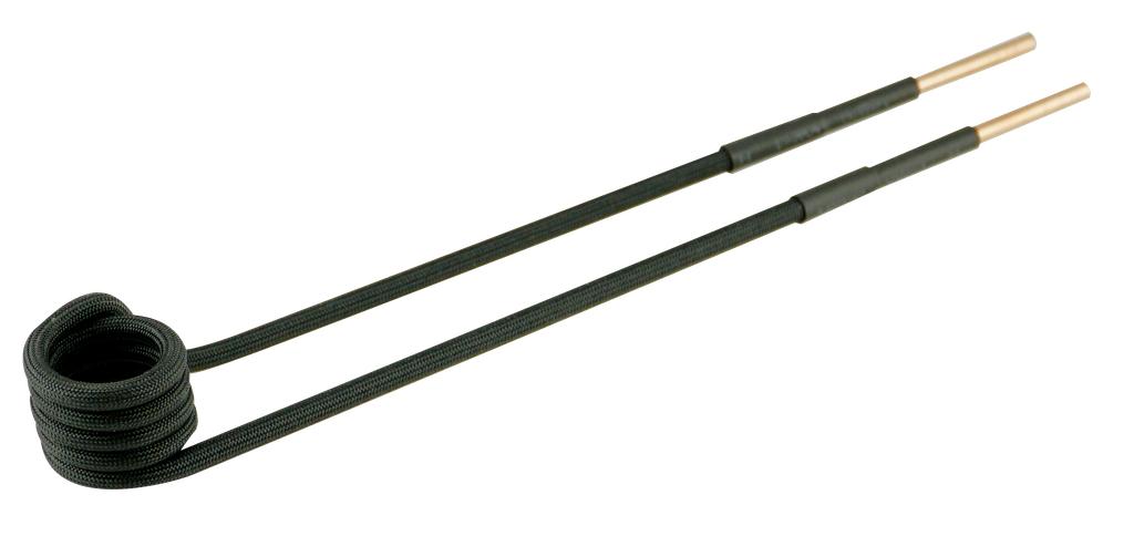 Indukcinio kaitintuvo ritė, lenkta 90°, Ø19 mm, L 220 mm, M8, juoda (95356222, PICHLER)