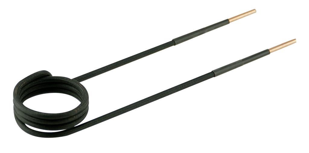 Indukcijas sildītāja spole, 90° leņķī, Ø45 mm, L 220 mm, M22, melna (95356228, PICHLER)