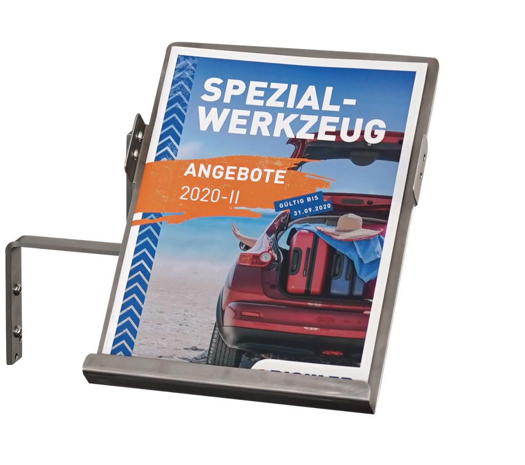 Module 4.1 – brochure pocket, side, grey powder-coated (99900036, PICHLER)